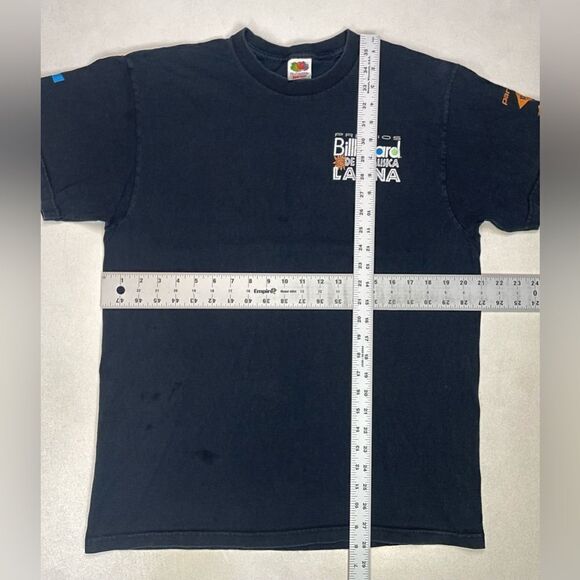 VINTAGE Billboard Latina Graphic T-shirt Men Large Black Short Sleeve Music - Picture 8 of 8